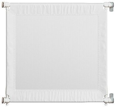 Gaterol Travel – Reise Türschutzgitter Treppenschutzgitter / 67cm bis 98cm / kompakt auseinandernehmbar mit Reisetasche/weiß/druckmontiert ohne bohren / 74cm hoch
