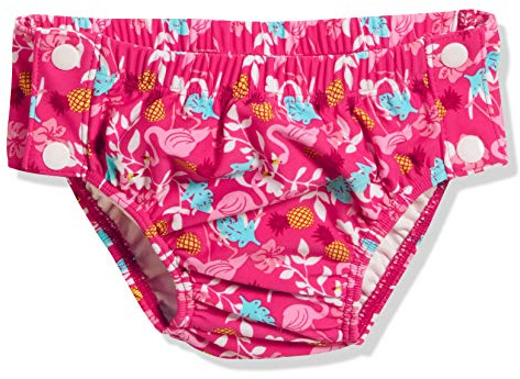 Playshoes UV-Schutz Windelhose Unisex Kinder Badehose Schwimmhose Badebekleidung, Flamingo zum Knöpfen, 86/92