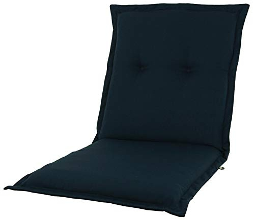 KOPU® Niedriglehner Auflage Prisma Navy | Auflagen für Gartenstühle | Blau Garten Kissen 100 x 50 cm | 19 Einfache Farben | Robuster Schaumstoff für zusätzlichen Komfort