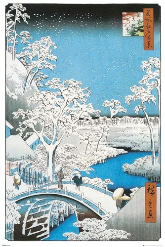 GB eye GN0894 Hiroshige The Drum Bridge Maxi-Poster 61 x 91,5 cm
