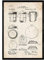 Nacnic Bierflaschenverschluss Patent Poster. Poster mit Erfindungen und alten Werkzeugen.