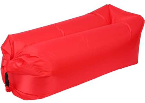 ZTOONE Inflatable Lounger Couch Air Lounger Lazy Sofa with Carry Bag,Hammock Inflatable Mattress Inflatable Bed Pool Float for Swim,Camping,Beach,Hiking,Park,Backyard, Pool, Picnics (Red)