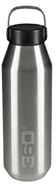 360 DEGREES Bidón aislado boca estrecha 750ml plata