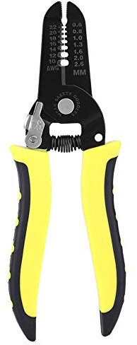 Stripping Pliers, 7-in-1 Wire Cutter Cutting Pliers Steel Stripping Pliers Cable Stripper 10-22AWG/0.6-2.6mm