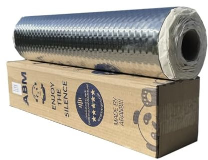 ABM Alubutyl 2.5mm 50 cm x 400 cm = 2 m² Dämmmatte selbstklebend Anti Dröhn Matte Auto Dämmung