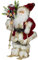 itsisa Große Weihnachtsmann Figur auf Ski, 30 cm, Santa Deko Figur, Weihnachtsdeko, Schaufenster Deko
