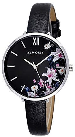 KIMOMT Montres Femmes Bracelet en Cuir Montres à Quartz de Luxe étanche Mode Montre-Bracelet créative pour Femmes Filles Dames