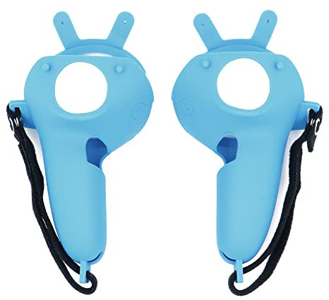 Tiardey Touch Controller Griffabdeckung,Anti-Throw Griff Schutzhülle Zubehr Verstellbarer Kn?chelriemen Für Oculus Quest 2 Griff - Schwarz