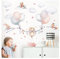Little Deco Katze mit Luftballons Wandtattoo Tiere Kinderzimmer Wandsticker für Babyzimmer Wandaufkleber selbstklebend Wanddeko DL840-2