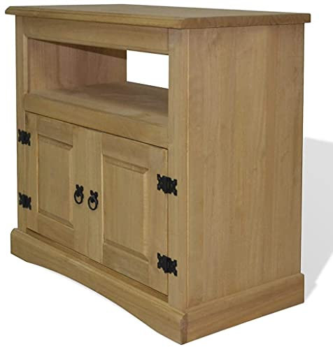 INLIFE TV-Schrank im Mexiko-Stil Kiefer Massiv Corona 80 x 43 x 78 cm