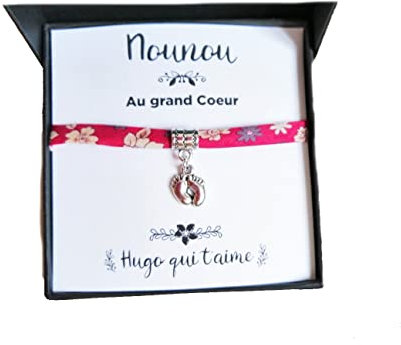 Bracelet Liberty │Cadeau Nounou │Cadeau personnalisé │Cadeau fin d'année | Nounou au grand coeur