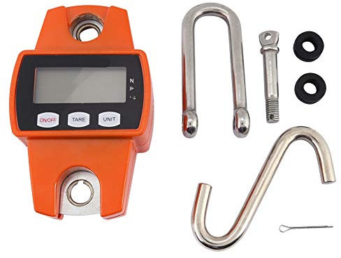 Hakenwaage Tragbare LCD-Digital-Elektronik-Wildwaage 100 Kg LCD-Industrie-Mini-Hängewaage 300 Kg mit Haken