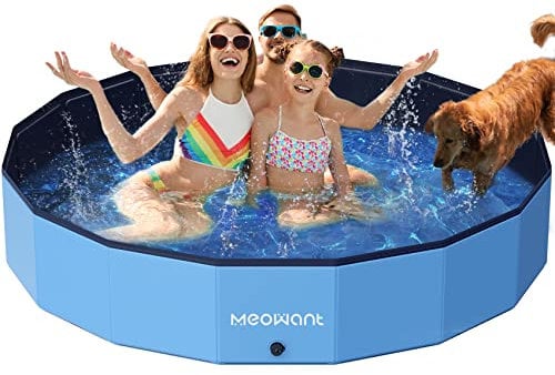 Meowant Piscine pour Chiens, Piscines Pliables pour Chiens de Grande Taille, Piscine de Bain pour Animaux de Compagnie, Baignoire Portable antidérapante pour Chien intérieure et Extérieure (200 * 30)