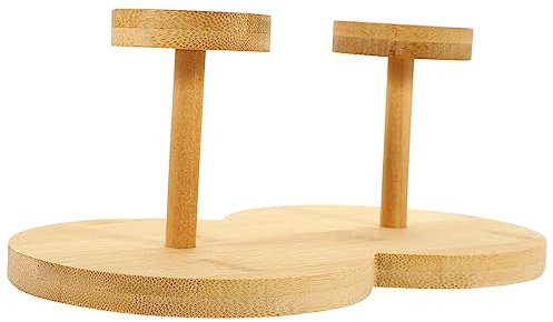 Cabilock Portabicchieri in bambù, in plastica, porta tazza da caffè, organizer da bar, porta bicchieri di carta, porta bicchieri da cucina, stazione di caffè, accessorio per