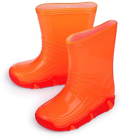 ESTRO Stivali di Gomma Bambino - Stivali da Pioggia Bambino Stivaletti Pioggia Bambino Stivaletti Gomma Bambina Stivali Bambino Pioggia con Fodera ZW02