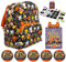 Boo Hollow & Hocus Pocus - Halloween Theme Gift Set - Funko Paka Paka Twin Compartment Backpack, 5X Collectable Series 3 Mini Figures & Hocus Pocus Tricks & Wits! Card Game