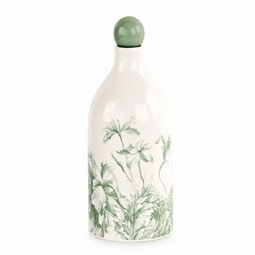 Formoso Bomboniera Bottiglia Olio Toile Colore eucalipto h 16 cm 300 ml con Scatola Art 29912