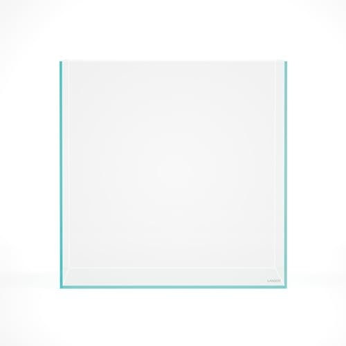 LANDEN 31 Gallonen würfelloses eisenarmes Aquarium, 50 x 50 x 50 cm (L x B x H), 6 mm dick, mit Nano-Schaumstoff-Nivelliermatte im Lieferumfang enthalten