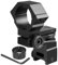 KEENZO Q24 Zielfernrohrhalterung, 30mm/25.4mm 1 Montagering Doppelnägel hohem Profil Einstellbare Windstärke Elevation Visier Taschenlampenklammern Halterung für 20mm Schiene