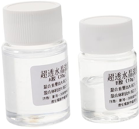 Healeved 2 Sets Epoxy Resin Glue Part Epoxy Kit for Jewelry Casting Diy Craft Jewelry Glue