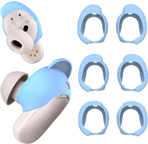 BLOOOK Ohrpolster Kompatibel für Bose QuietComfort Earbuds II & Bose QuietComfort Ultra Earbuds Ohrstöpsel,Ohrhörer Zubehör Kompatibel für Bose QC Earbuds 2 II Abdeckungen Aufsätze (Blau)