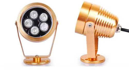 Projecteur De Sol Lumières - Spot À Faisceau LED Exterieur, Projecteur Extérieur À LED, Applique Murale Ronde Étanche IP65, Lumières Décoratives Rotatives, pour Terrasses, Escalier, Marche (Color : R