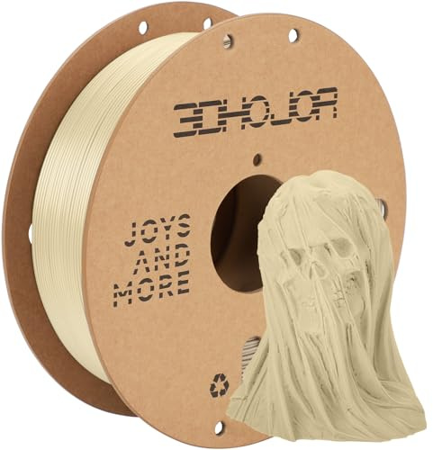 3DHoJor PLA+ PLA Plus Filament 1.75mm 1kg(2.2lbs) for 3D Printer,Bone White | Dimensional Accuracy +/- 0.03mm