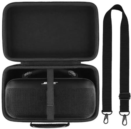 Aenllosi Étui de Transport Rigide Compatible avec Haut-Parleur Portable Bose SoundLink Max (étui Uniquement) (Noir)
