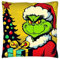 The Beach Stop Pop Art Kissenbezug, Motiv The Grinch, bunte Heimdekoration, Geschenkidee, 45 x 45 cm, The Grinch