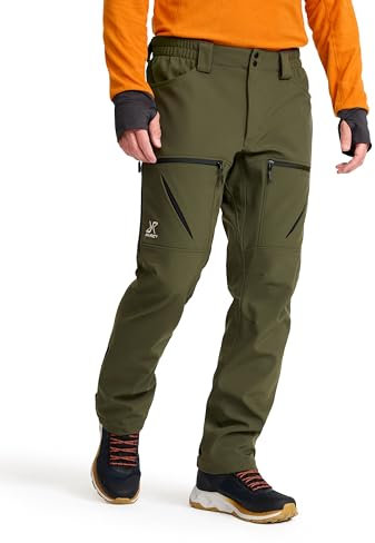 RevolutionRace Hiball Softshell Pants für Herren, Outdoor Hosen für Wandern, Forest Night, XXL