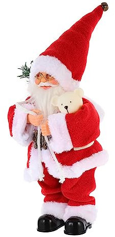 HEMOTON 1 Stück Kreativer Elektrischer Musikalischer Santa Claus Spielzeug Hause Ornament Ohne Batterie