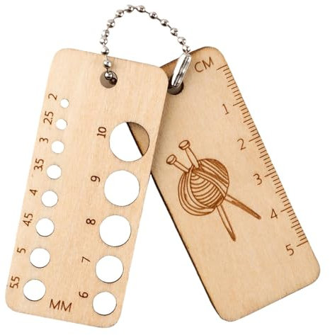 puzzlegame Calibro per ferri da maglia in legno, Calibro per ferri da maglia | Righello per uncinetto in legno - Righello per ferri da maglia, righello per ferri da maglia, righello per uncinetto
