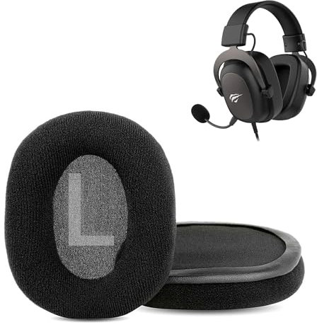 H2002D Kopfhörer Ersatz Ohrpolster Kompatibel mit Havit H2002D h2002d Kopfhörer(Samtgewebe und Memory-Schaum Ersatzpolster)