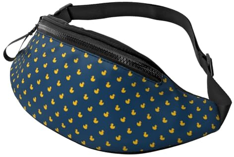 Bauchtasche für Damen und Herren, stilvolle Umhängetasche mit verstellbarem Schultergurt – Cartoon-süße Enten-Gürteltasche, Hüfttasche für Outdoor, Reisen, Sport, Laufen