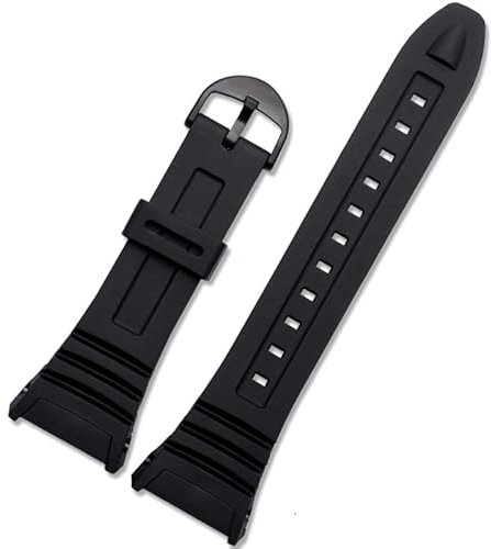 HKTS Für 3239 W-96H-1A 2A 9A spezielles Silikonarmband elektronisches Uhrenkettenzubehör schwarz