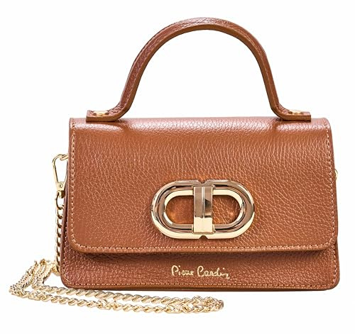 Pierre Cardin Damen-Handtasche, echtes Leder, klein, Schultertasche, Shopper, multifunktional, elegant, Damen-Handtasche, Shopper, Schultertasche, multifunktional, Damen-Handtaschen, Shopper,