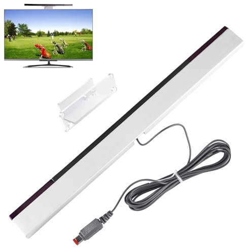 DONOONIS Capteur,Capteur Récepteur Sensor Bar filaire Console,1 Pièce Support Qui Permet de Monter Facilemen,Manette pour Télévision Console Wii et Wii U avec Support Stable