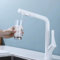 Grifo de Cocina Osmosis 3 Vias Extraible Blanco Giratorio Latón Orificio Único Grifo Osmosis 3 Vias Extraible-Blanco