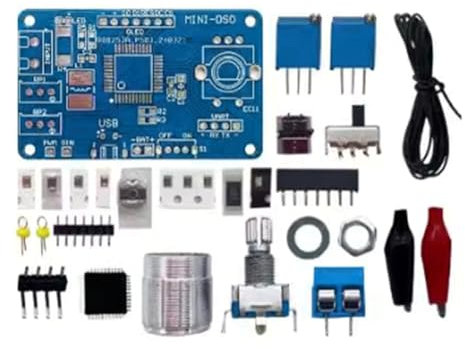 Uxsjakjsd DIY Mini Digital Oscilloscope Kit STC8K8A Microcontroller Electronic Soldering Practice Loose Parts