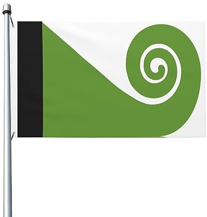 Koru-Flagge Gartenflagge Lustige Fahne Langlebig Flagge Für Innen Bauernhof Außen 90X150 Cm