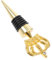 Holibanna 12 Pezzi Tappo per vino bomboniera della Sparputing Wine Stopper tappo per bottiglia di vino in resina con cigno per tappi di vino Lega di zinco Golden