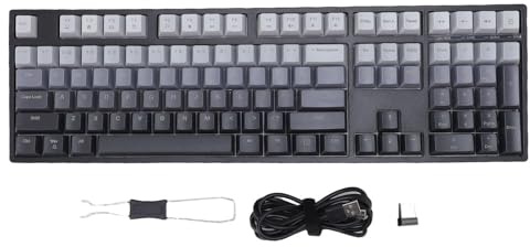 Zunate 108 Tasten Kabellose Mechanische Gaming Tastatur, 2,4 GHz/BT/Kabelgebunden 16 RGB Hintergrundbeleuchtungsmodi Blaue Schalter mit Hot Swap Fähigem 3000mAh mit Nummernblock für
