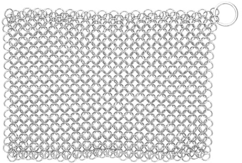 ＡＷＨＡＯ Gusseisenreiniger, Edelstahl Scheuerschwamm, Multifunktional Und Tragbar für Pfannen, Und Woks, 8x6 Zoll