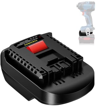 Adaptateur de batterie Parkside vers Bosch GBA PAR20BOS pour Parkside XTEAM série 20 V Pap 20 B1 B3 A1 vers outils Bosch 18 V BAT (pas PBA)
