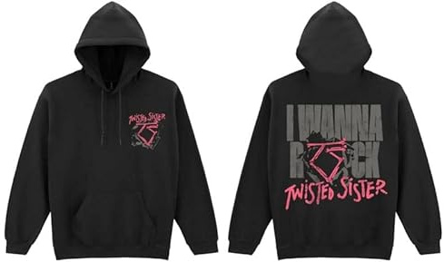 Twisted Sister I Wanna Rock Männer Kapuzenpullover schwarz Band-Merch, Bands
