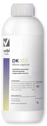 Insetticida Acaricida Microincapsulato DK 10.2, Efficace Contro le Zanzare per 3 Settimane - 1 litro