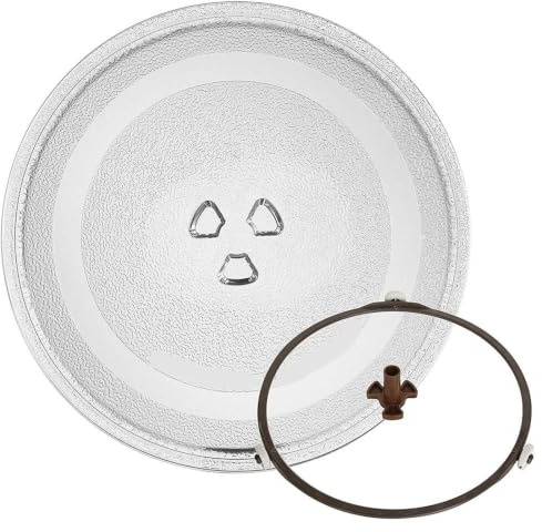 24.5cm Universal Microwave Glass Turntable | Durable heat-resistant glass plate as spare tray for most standard microwaves