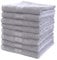 NatureMark 8er Pack Handtücher, 100% Baumwolle, 50 x 100 cm, Handtuch Set Silber grau