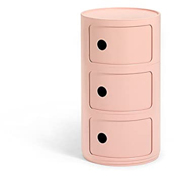 Kartell Componibili Bio, Container 3-fächer, Rosa
