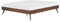 Bett mit hohen Beinen Lattenrost 160 x 200 cm Holzoptik dunkle Esche Berric